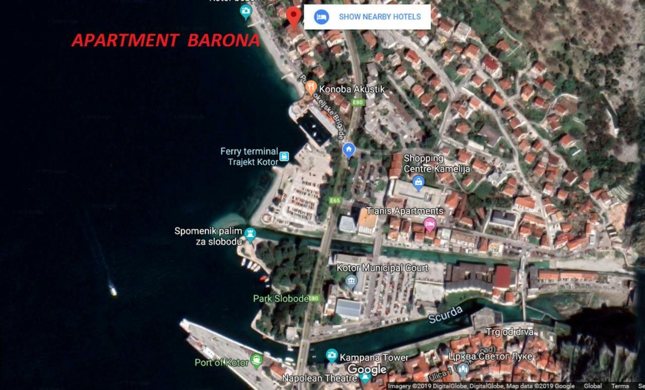 Apartment Barona Котор Экстерьер фото